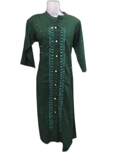 Green Comfortable Cotton Kurti