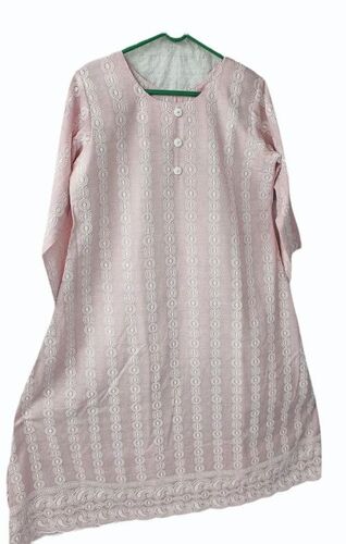 Ladies Light Pink Designer Kurti