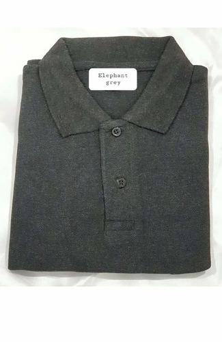 Plain Gray Collar T Shirt - Cotton, All Size, Gray | Polo Collar, Stylish, Comfortable, Skin Friendly