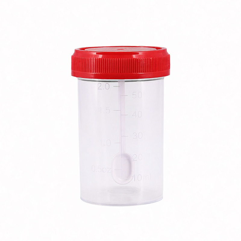 60Ml Stool Specimen Container - Color: Transparent