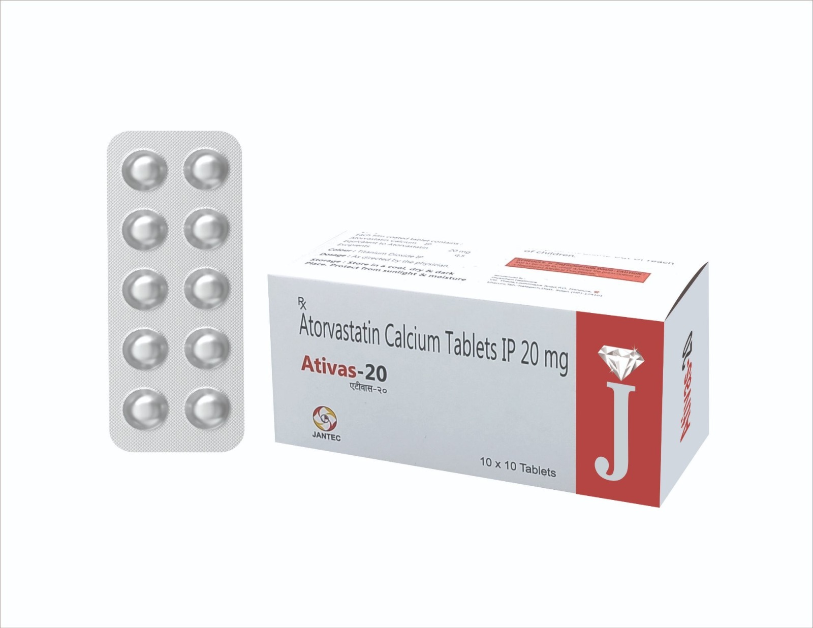 Ativas Atorvastatin Calcium Tablets Ip - Shelf Life: 2 Years