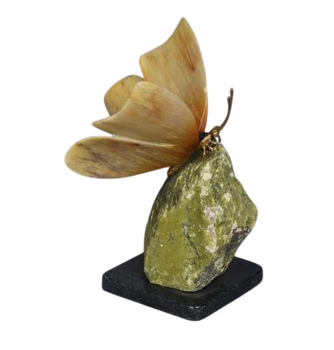 Butterfly Carving Gemstone Statue