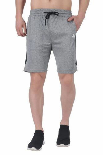 Comfortable Plain Men Grey Sports Shorts - Cotton, All Size, Gray | Stylist, Comfortable, Skin Friendly