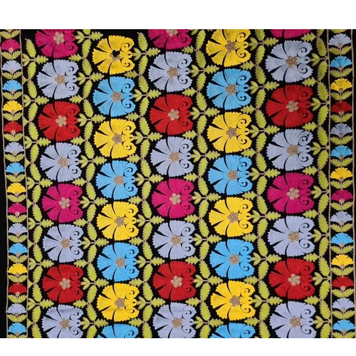 Cotton Flex Flower Embroidery Fabrics
