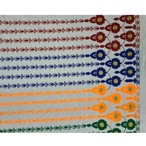 Graphic Print Cotton Flex Embroidery Fabric