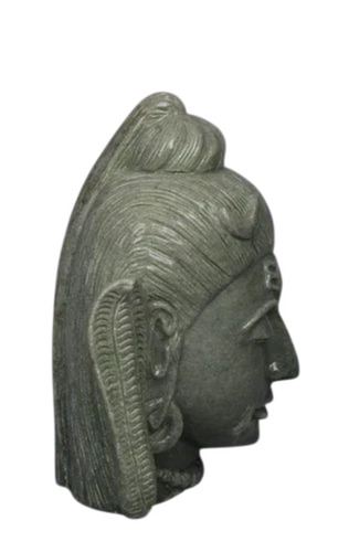 Green Shiva Gemstone Statue