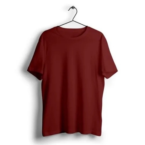 Plain T Shirts - Color: Maroon