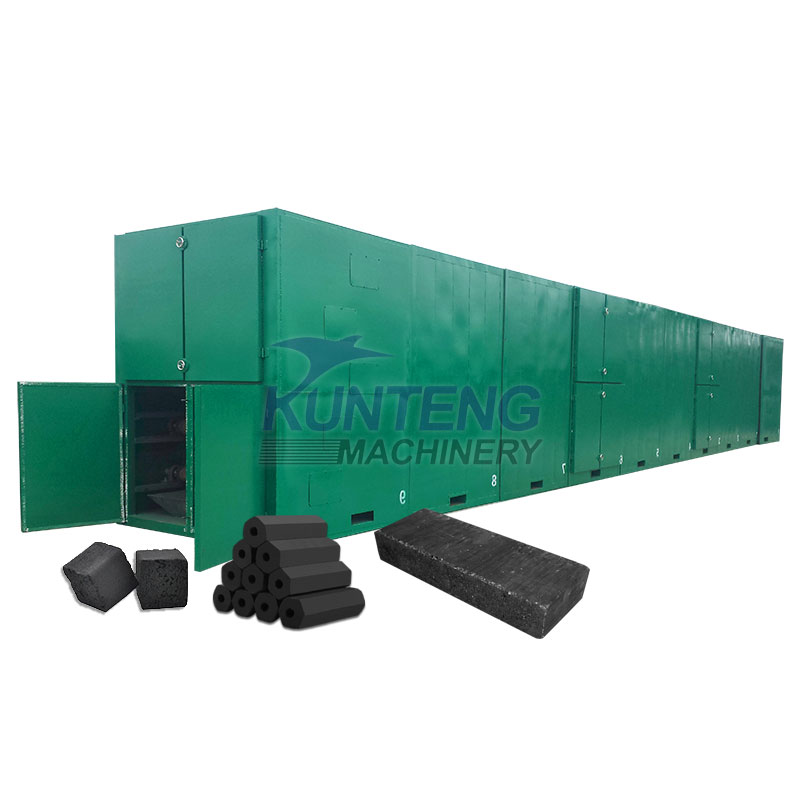 Industrial Continuous Smokeless Charcoal Mesh Belt Dryer - Color: Customized