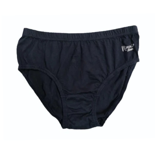 Ladies Panty Black Plain Cotton - Color: Medium