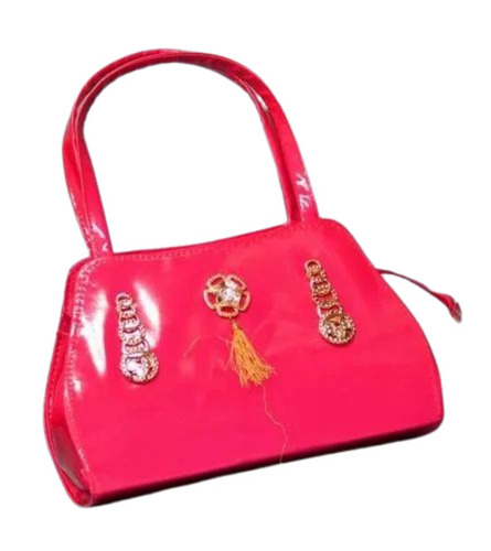 Ladies Rexine Wedding Purse - Color: Pink
