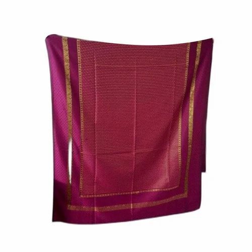 Magenta Jacquard Shawl
