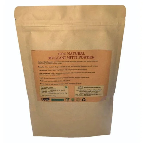 Magic Multani Mitti, 100 gm - Powder, A-Grade, Organic Certified | Herbs, Various Use, All Skin Types