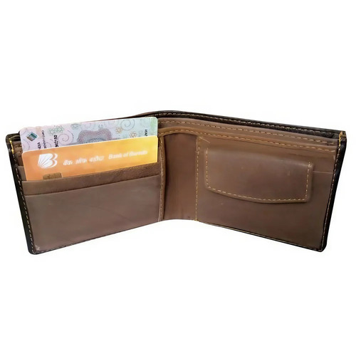 Mens Bifold Pu Leather Wallet