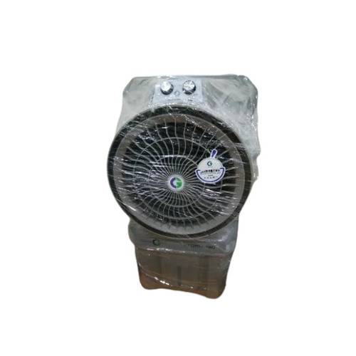 30inch 110L Plastic Air Cooler - Black Grey, 22 Inch Blower, 75W, Honeycomb Pads | Floor Standing, Inverter Compatible, Overflow & Water Level Indicator