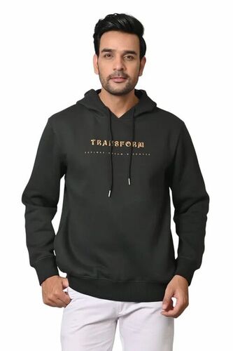 Arbour Men Full Sleeves Hoodies - Black, All Size | Anti Wrinkle, No Fade, Comfortable, Skin Friendly