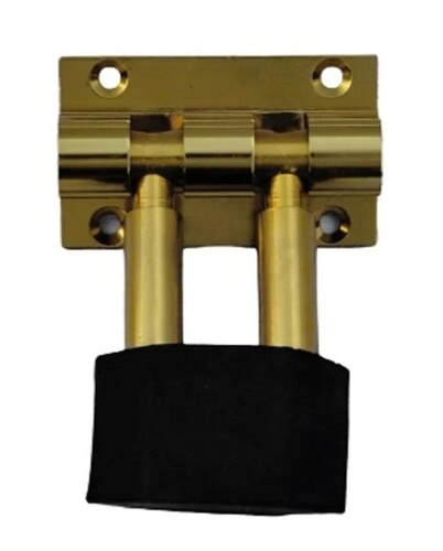 Color Coated Aluminium Door Stopper - Standard Size, Golden | Durable, Long Lasting, Good Quality
