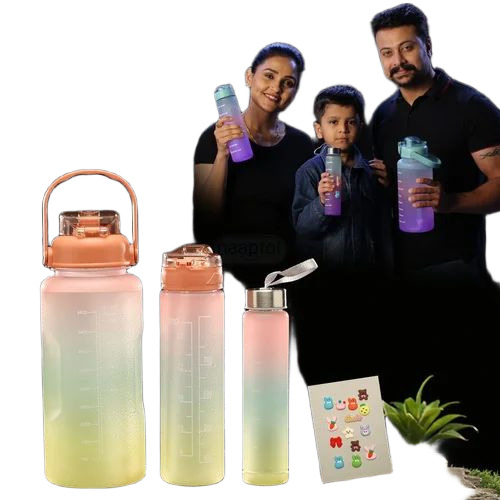 Gym Water Bottle Set Of 3