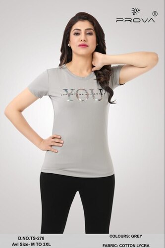 Ladies Round Neck T Shirt