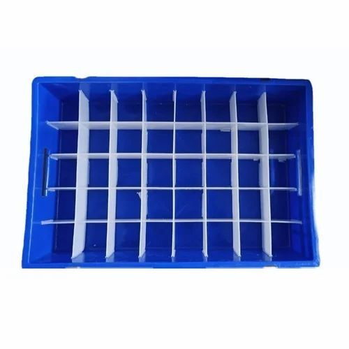 Rectangular Industrial Partition Plastic Crate