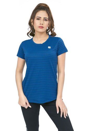 Royal Blue Polyester Dri Fit T Shirt