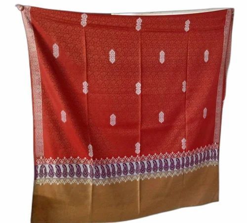 170 Gsm Ladies Jacquard Shawl - Color: Red