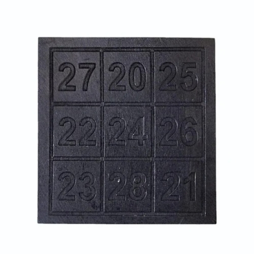 3inch Black Karungali Kattai Ebony Wood Sree Yantra