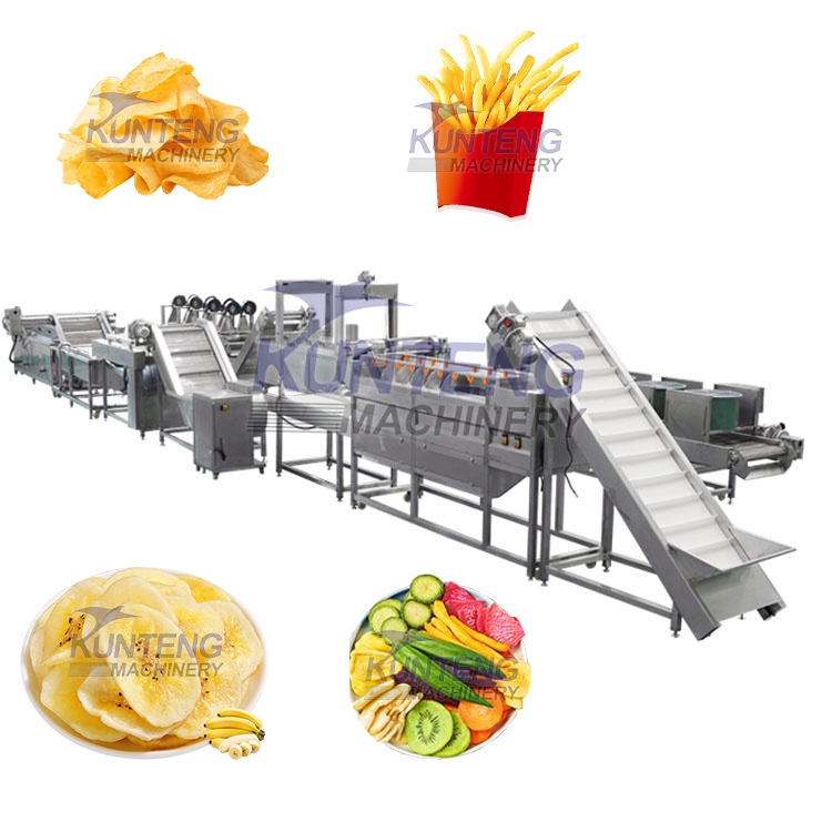 Fully Automatic Potato Chips And Frozen French Fries Production Line - Capacity: 1-10 Ton