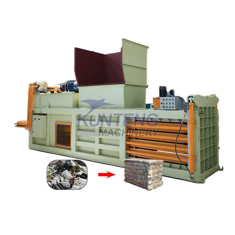 Heavy Duty Urban Solid Waste Plastic Waste Hydraulic Baler - Capacity: 2-5 T/hr
