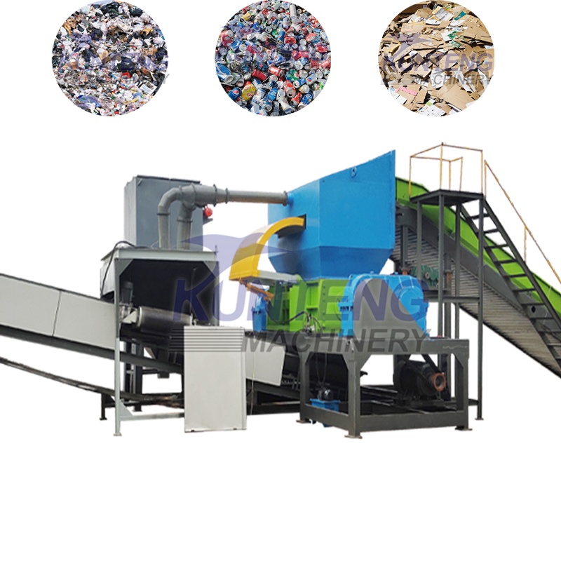Heavy Industrial Waste Metal Cable Aluminum Shredder - Capacity: 20 T/Hr