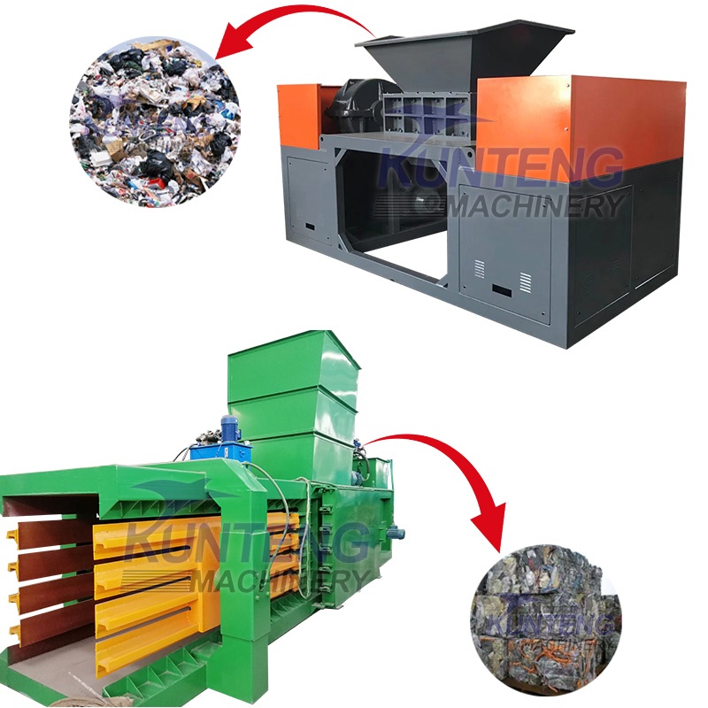 Alfalfa Hay Straw Domestic Waste Dual Axis Shredder - Capacity: 30 T/Hr