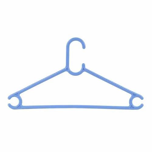 Light Blue Plastic Clothes Hanger