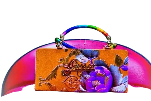 Rexine Ladies Clutch Purse With Handle