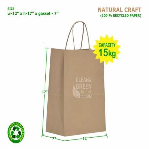 20 Kg Natural Craft Paper Bag