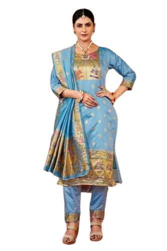 Designer Banarasi Silk Suit Set