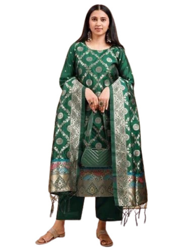 Designer Silk Kurti Set