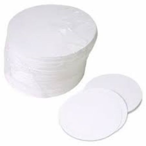 Filter Paper - 30 GSM Paper 110 mm Diameter White 3 Micron Retention Strong Wet Strength