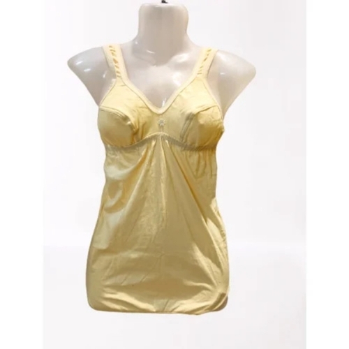 Ladies Cream Hosiery 2 In 1 Bra Slips