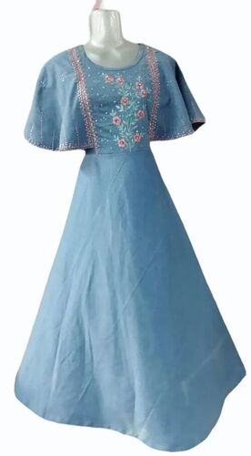 Ladies Designer Blue Dress