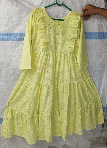Ladies Designer Yellow Dress