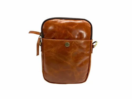 Leather Ladies Brown Side Bags