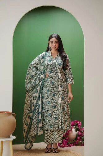 Pure Cotton Digital Kurti Pant Set