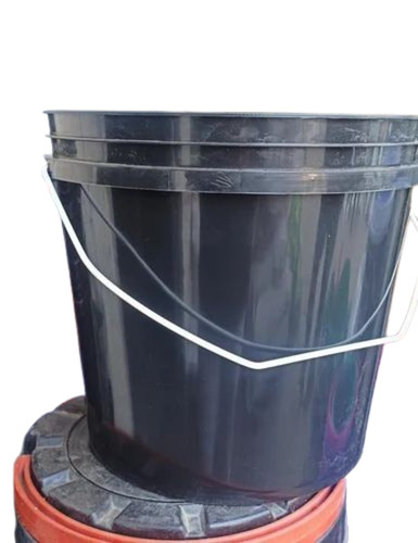 Black Color 10 Litre Plastic Buckets
