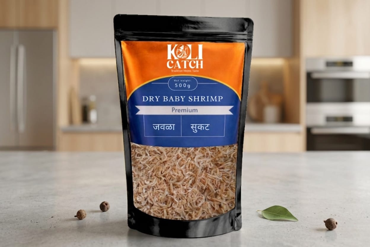 Dry Baby Shrimp, 500g - Dried Tiny Shrimp, Ready-to-Use Pack | Natural Flavor, Ideal for Soups and Salads