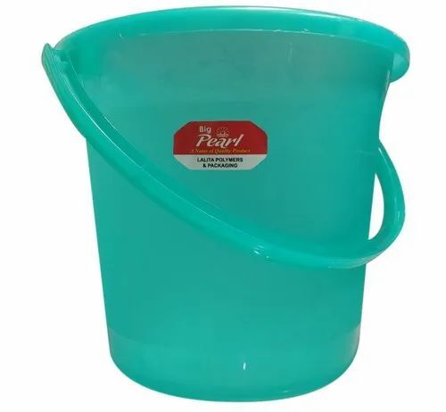 Green Color 20 Litre Bathroom Plastic Buckets