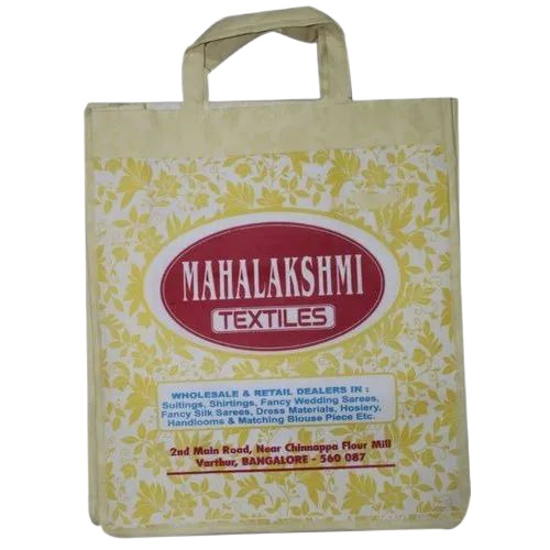 Stitched Non Woven Bag - Non Woven, 10x15 Inch, Multicolor | Loop Handle, Eco Friendly, 5kg Capacity