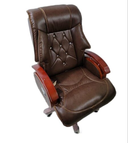18 Inch Brown Office Chair