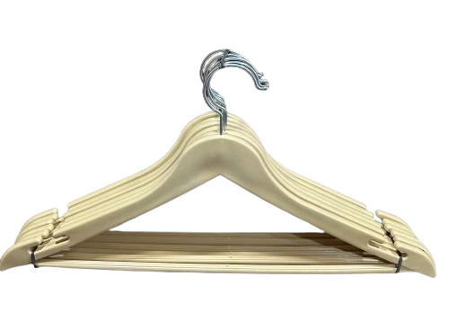 Beige Color Clip Clothes Hanger