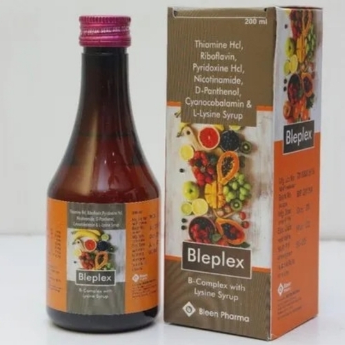 Bleplex B Complex L Lysine Syrup, 200 Ml