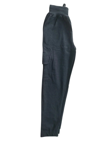 Boys Cotton Track Pant - Color: Black