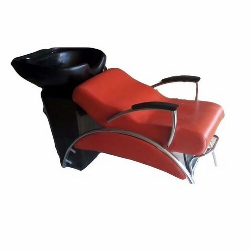 Chrome Red And Black Shampoo Station